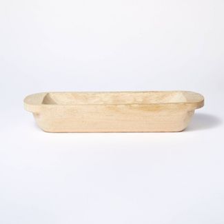 Long Wooden Bowl Brown - Threshold™ designed with Studio McGee | Target