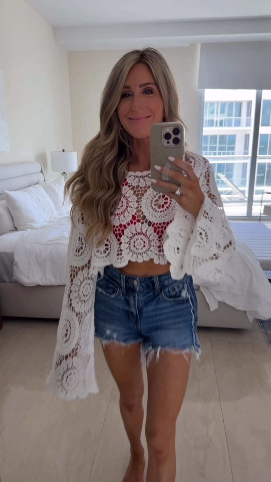 Obsessed with this fit: crochet top and perfect denim shorts 
VICI dolls code: BRIESAVE30 for 30% off entire purchase 


#LTKTravel #LTKFindsUnder50 #LTKOver40