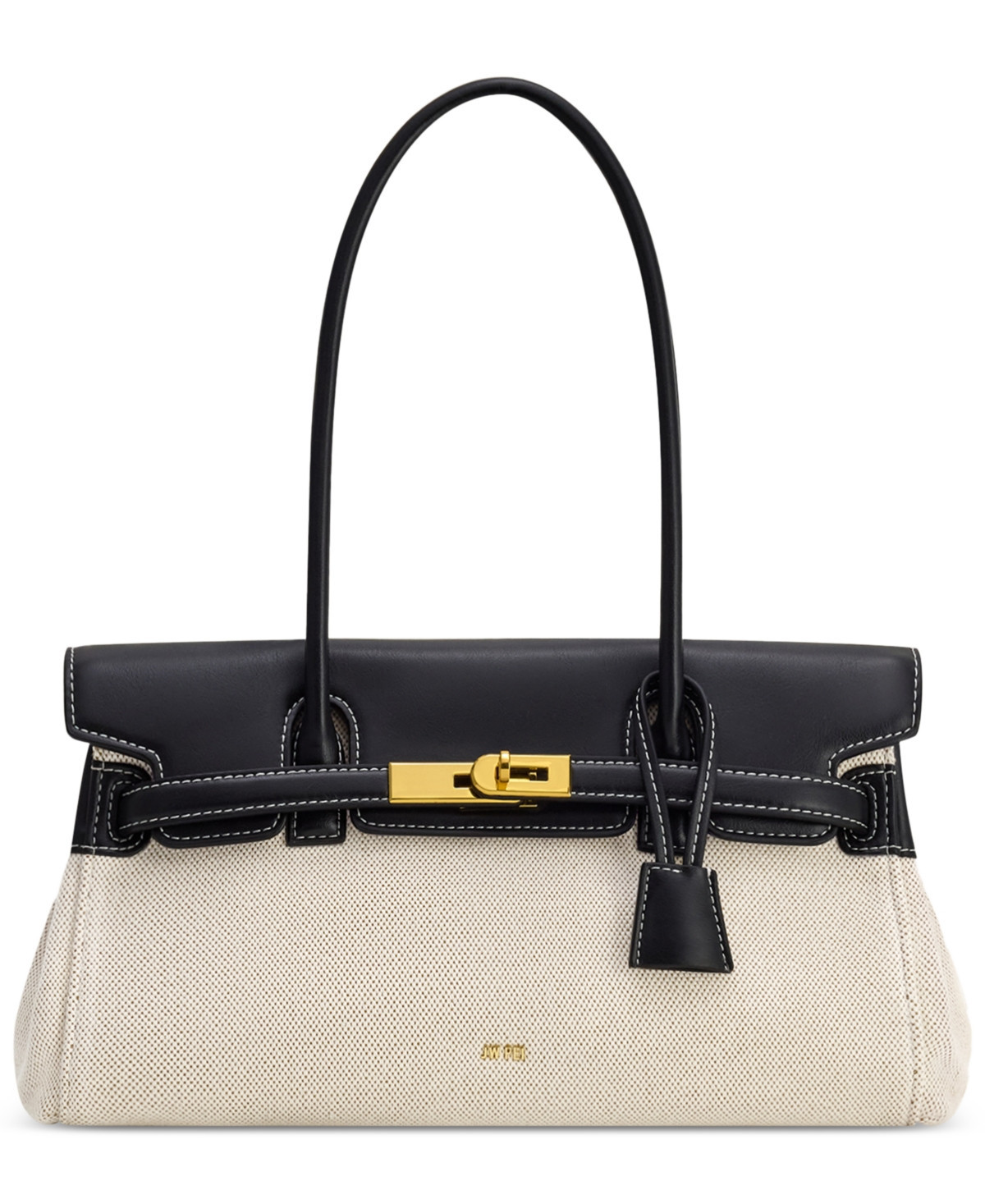 Yara Shoulder Bag - Black Canvas | Macy's