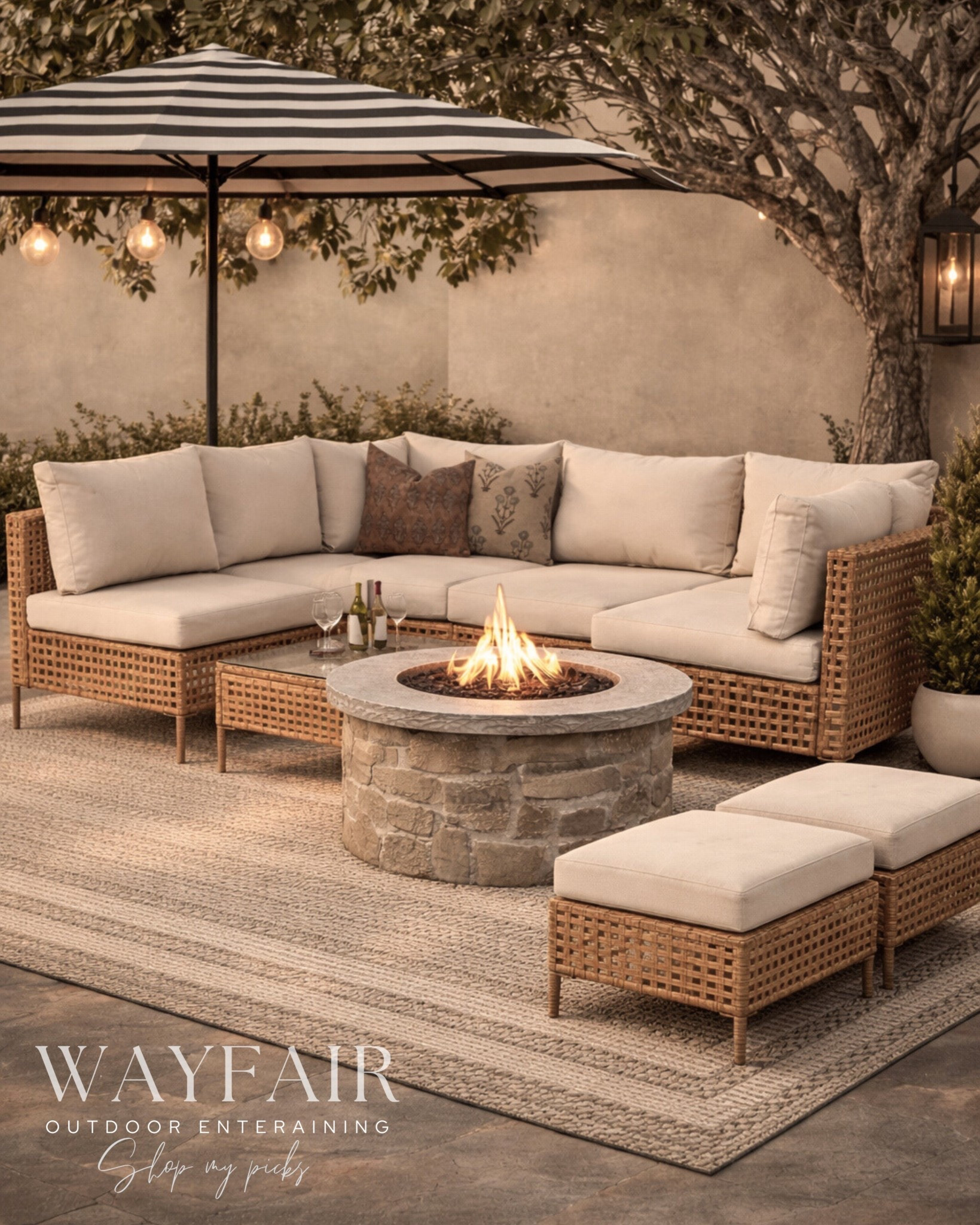 #ad POV: your backyard becomes everyone’s favorite place to gather this summer 🤍✨
Effortless hosting starts with pieces that feel as good as they look.

@wayfair makes it so easy to create a space you actually want to spend all day in 🌿

#WayfairPartner #wishyouwerehere #outdoor #Wayfair
