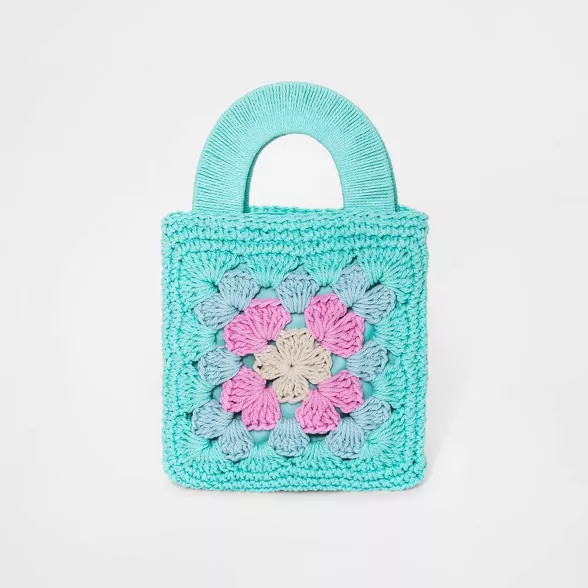 Kids' Crochet Mini Bag- art class™ Teal | Target
