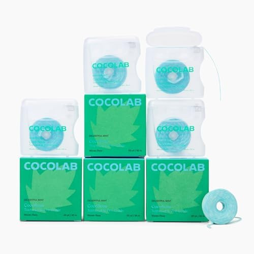 Cocofloss Expanding Woven Dental Floss by COCOLAB, Mint Scent, 4-Pack | Amazon (US)