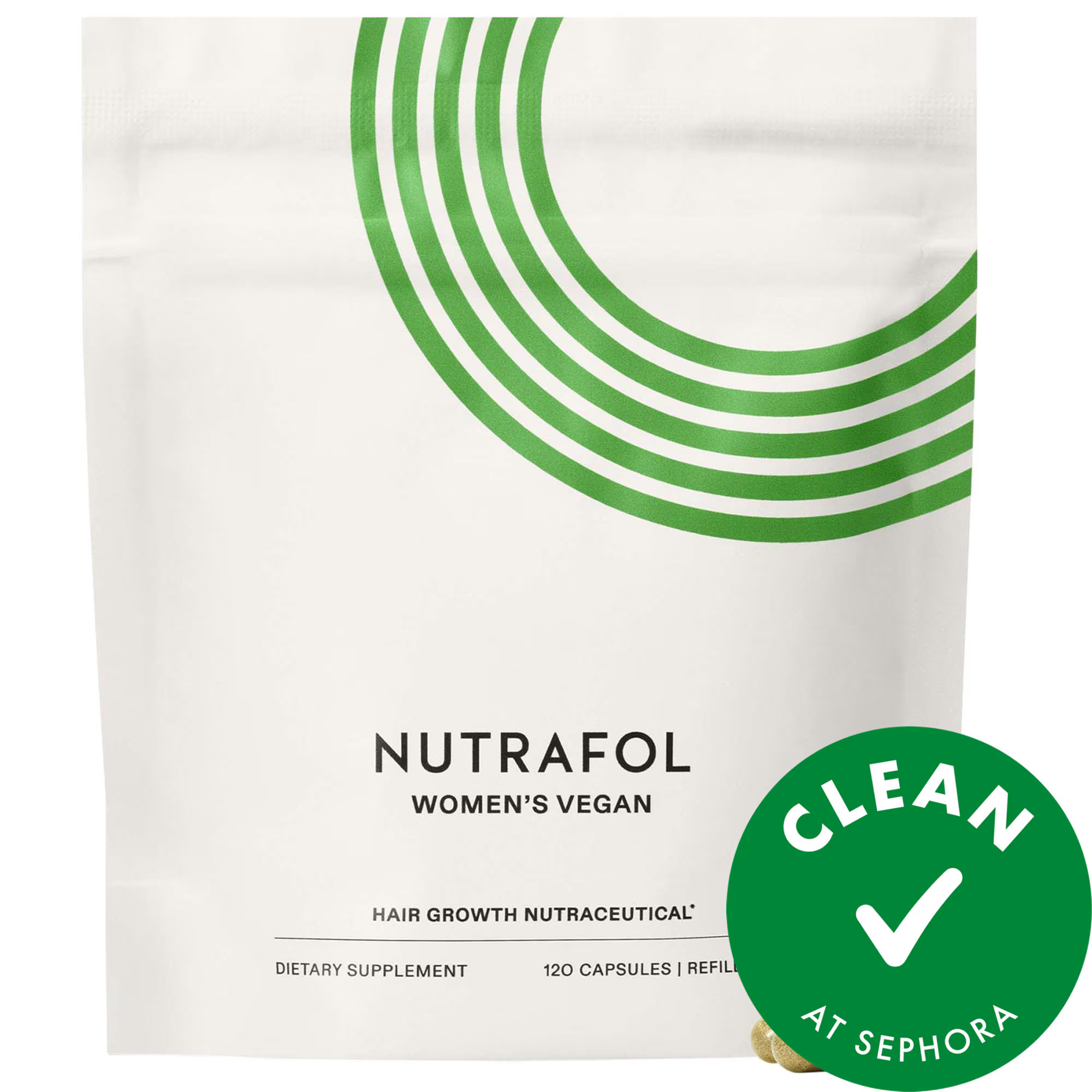 Nutrafol WOMEN'S VEGAN Clinically Proven Hair Growth Supplement for Thinning 1 Month Supply / 120 Capsules | Sephora (US)