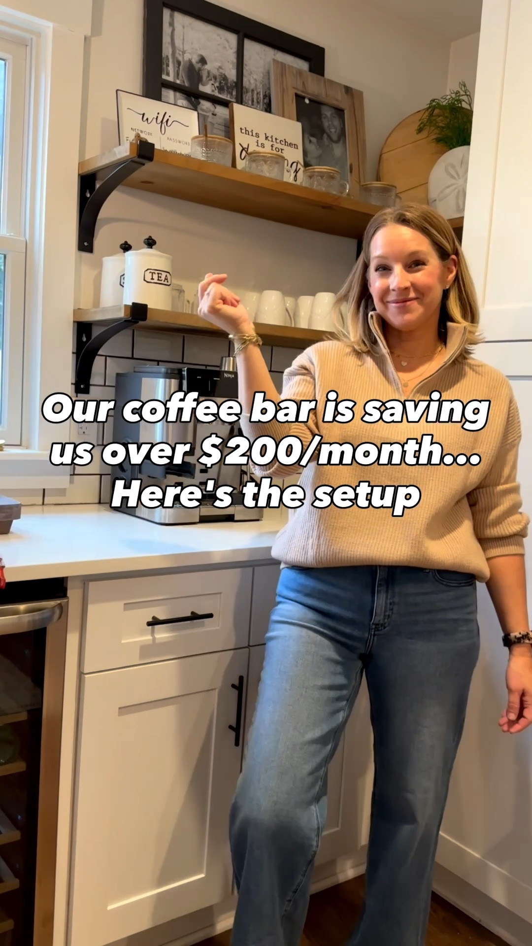 Turned our coffee corner into an actual moment. 

We're saving so much money making lattes at home and it feels like a little luxury every morning. Everything here is from Amazon and affordable!

#LTKdayinmylife #LTKHome #LTKmorningroutine