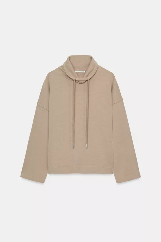 WASHED-EFFECT INTERLOCK SWEATSHIRT | Zara UK