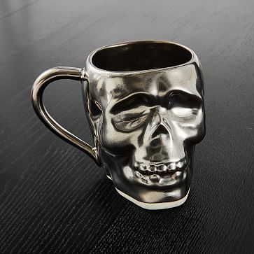 Halloween Ceramic Skull Mug | West Elm (US)