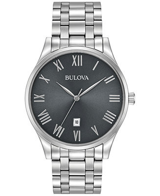 Bulova Men's Stainless Steel Bracelet Watch 40mm 96B261 & Reviews - All Watches - Jewelry & Watch... | Macys (US)