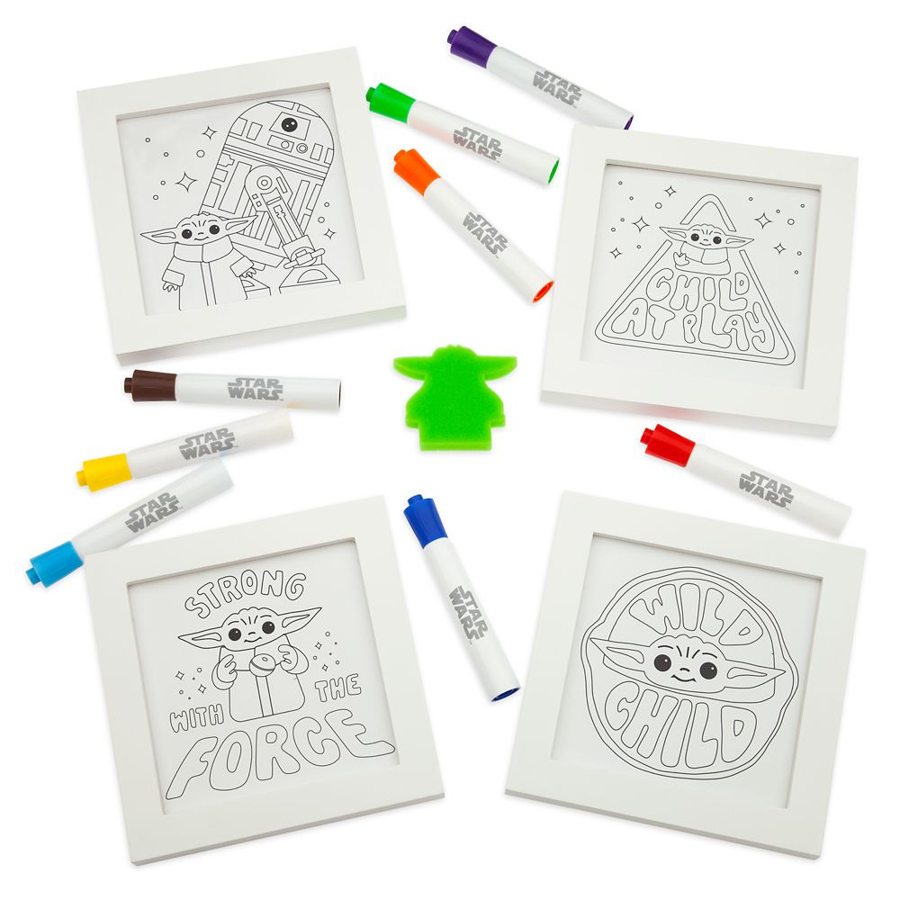 Grogu Color Art Frame Set – Star Wars: The Mandalorian | Disney Store