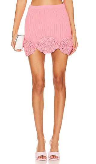 Ashby Crochet Skirt in Pink | Revolve Clothing (Global)