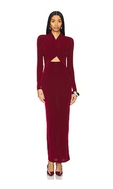 Bardot Reno Slinky Knit Dress in Burgundy from Revolve.com | Revolve Clothing (Global)
