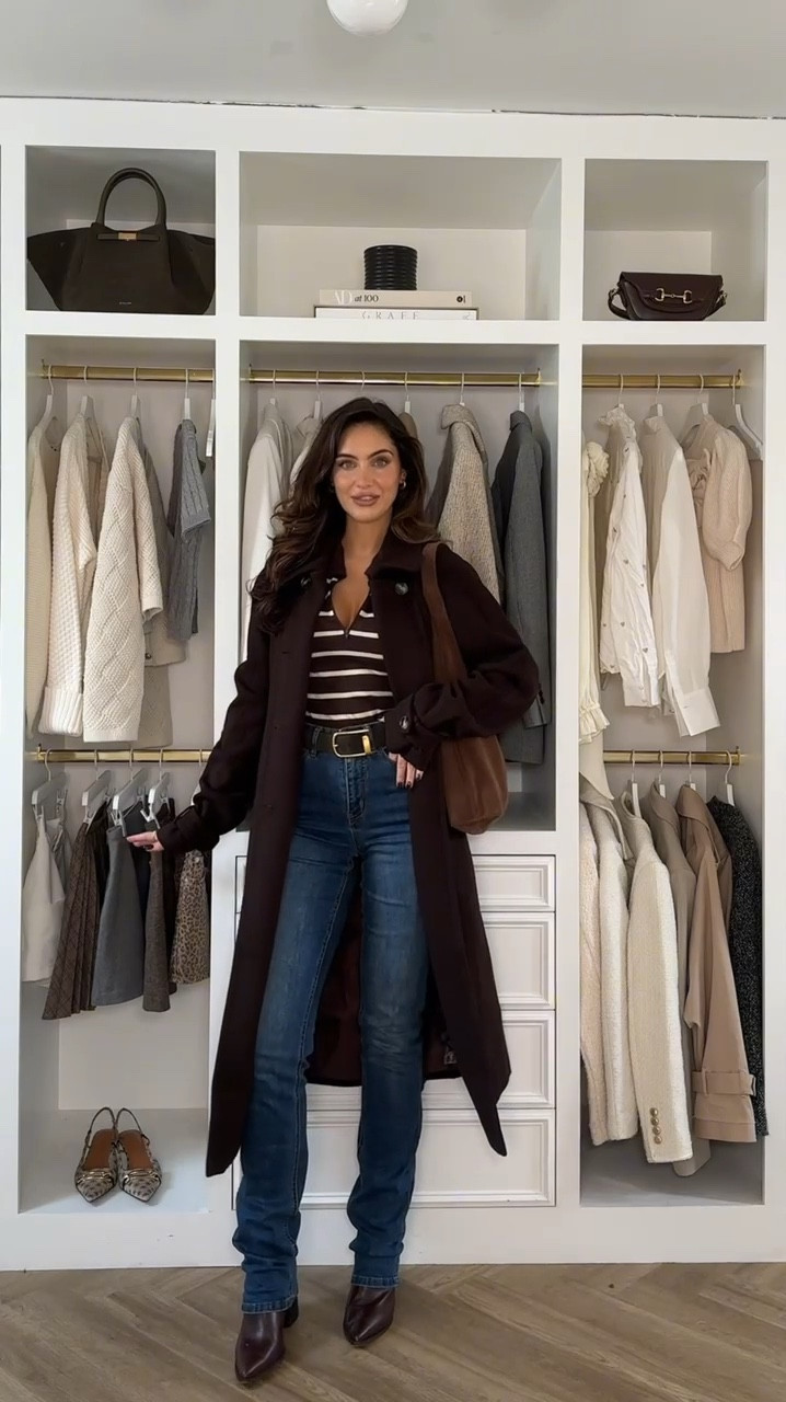 Autumn outfits with Long Tall Sally 🤎 the best jeans for us tall girlies, in gorgeous deep blue these straight leg and wide jeans are the perfect styling piece with knitwear, trench coats and boots. Also styled up for work with a stripe shirt

#LTKautumn #LTKstyletip #FashionMonth