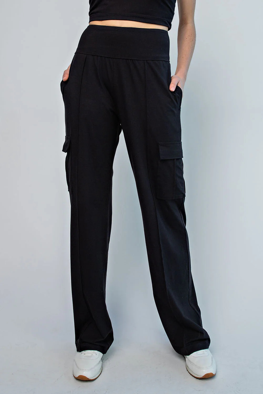 Butter Soft Straight Leg Cargo Pants | Alexander Jane Boutique