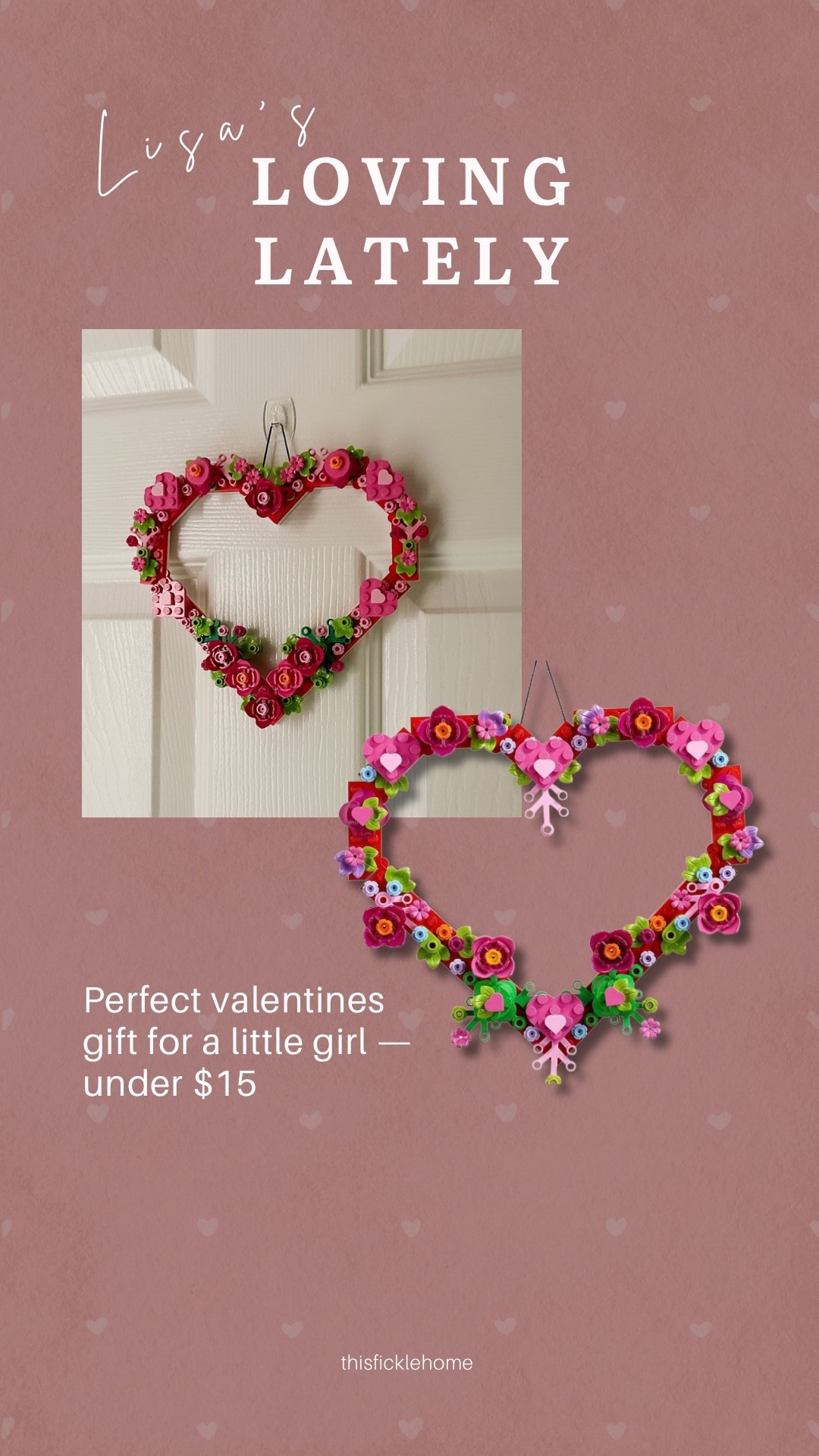 LEGO heart ornament — perfect for a kids Valentine’s Day gift

#LTKValentine #LTKKids