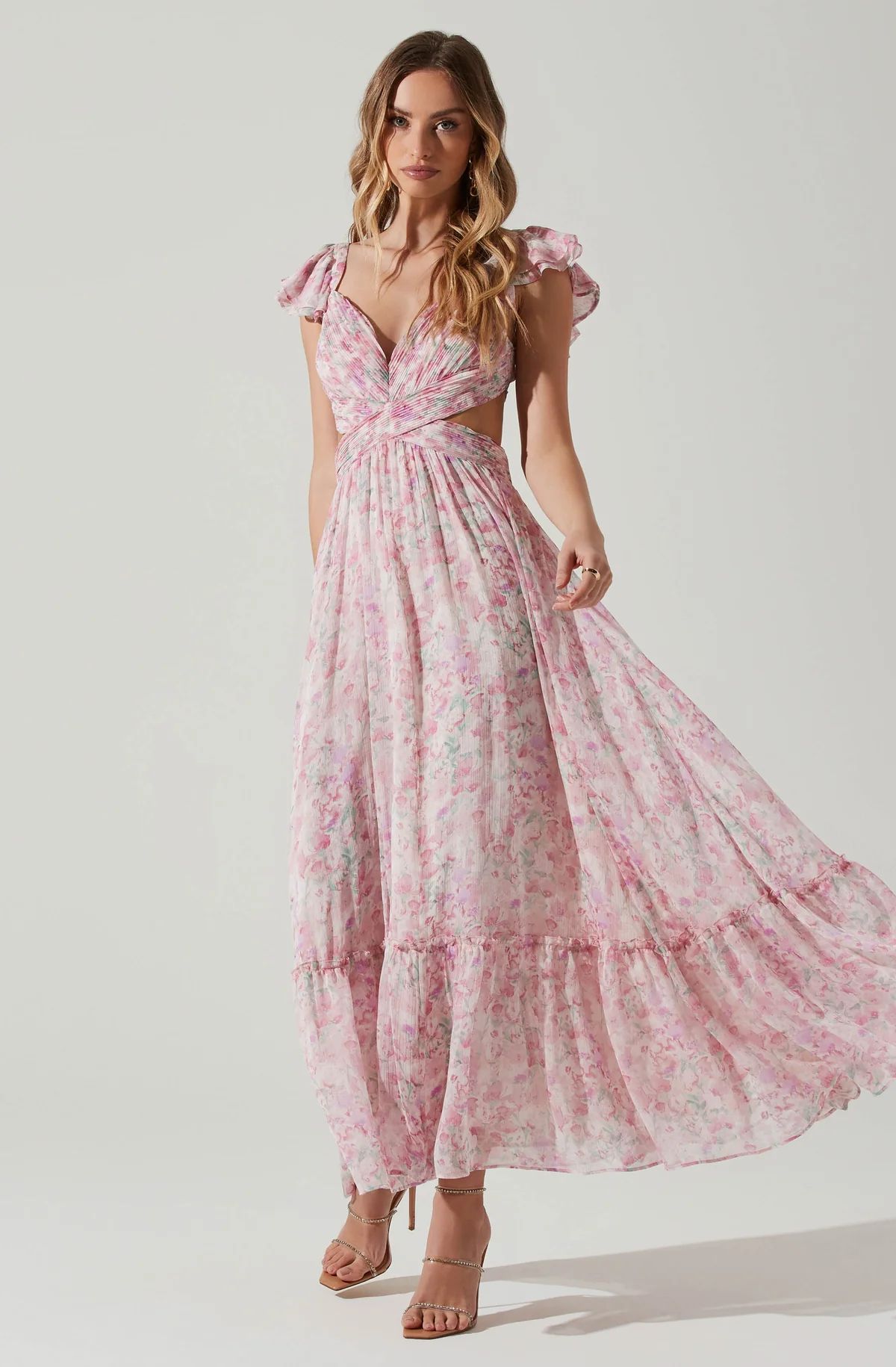 Primrose Floral Strappy Back Maxi Dress | ASTR The Label (US)