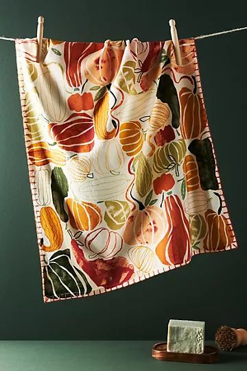 Pumpkin Harvest Dish Towel | Anthropologie (US)