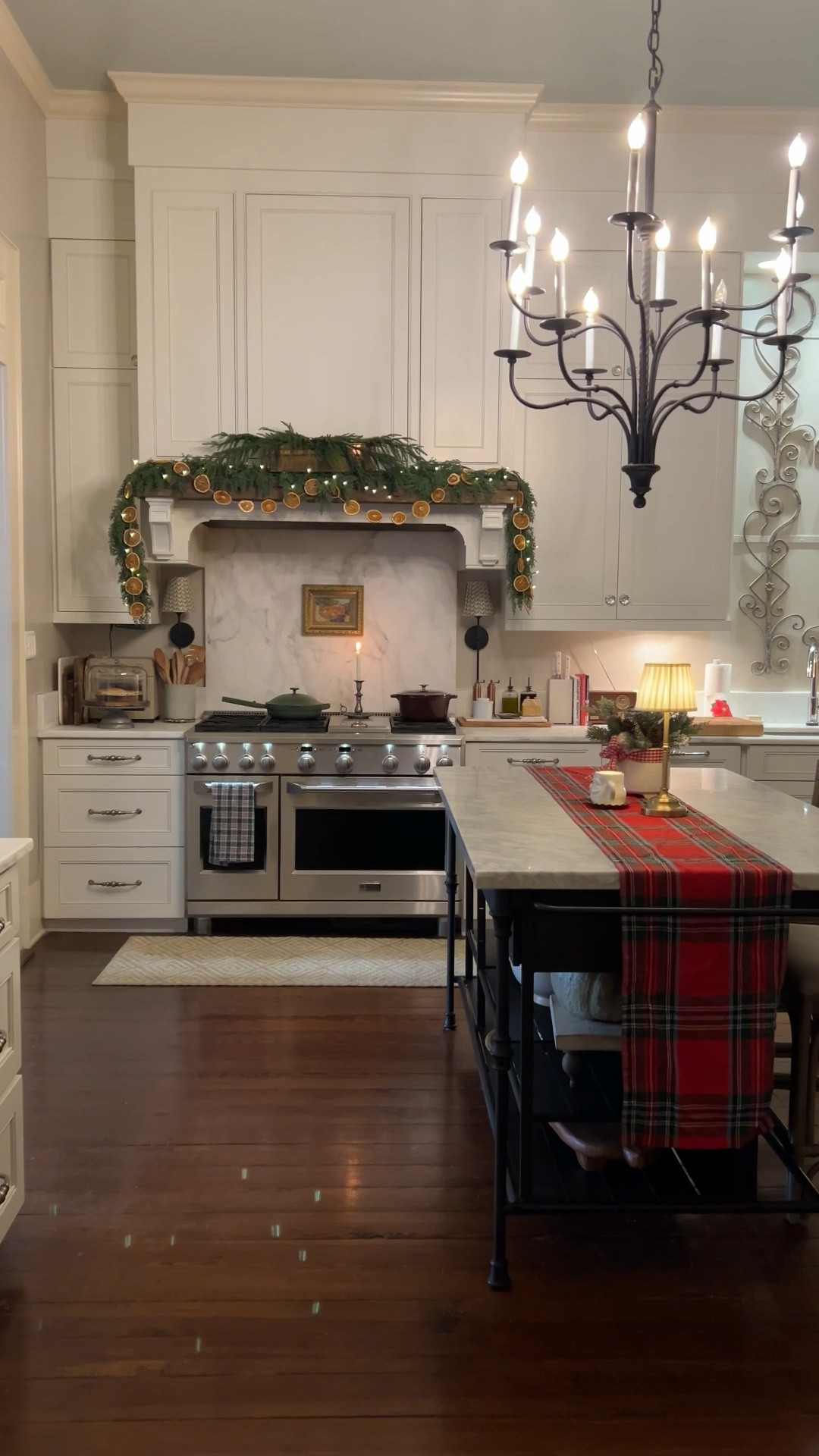 Christmas kitchen decor 
Christmas decor
Garland
Orange garland 

#LTKHoliday #LTKHome #LTKSeasonal