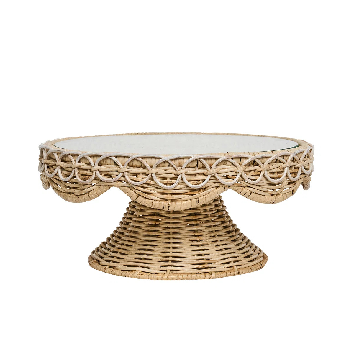Provence Rattan Cake Stand - Whitewash | Wayfair North America