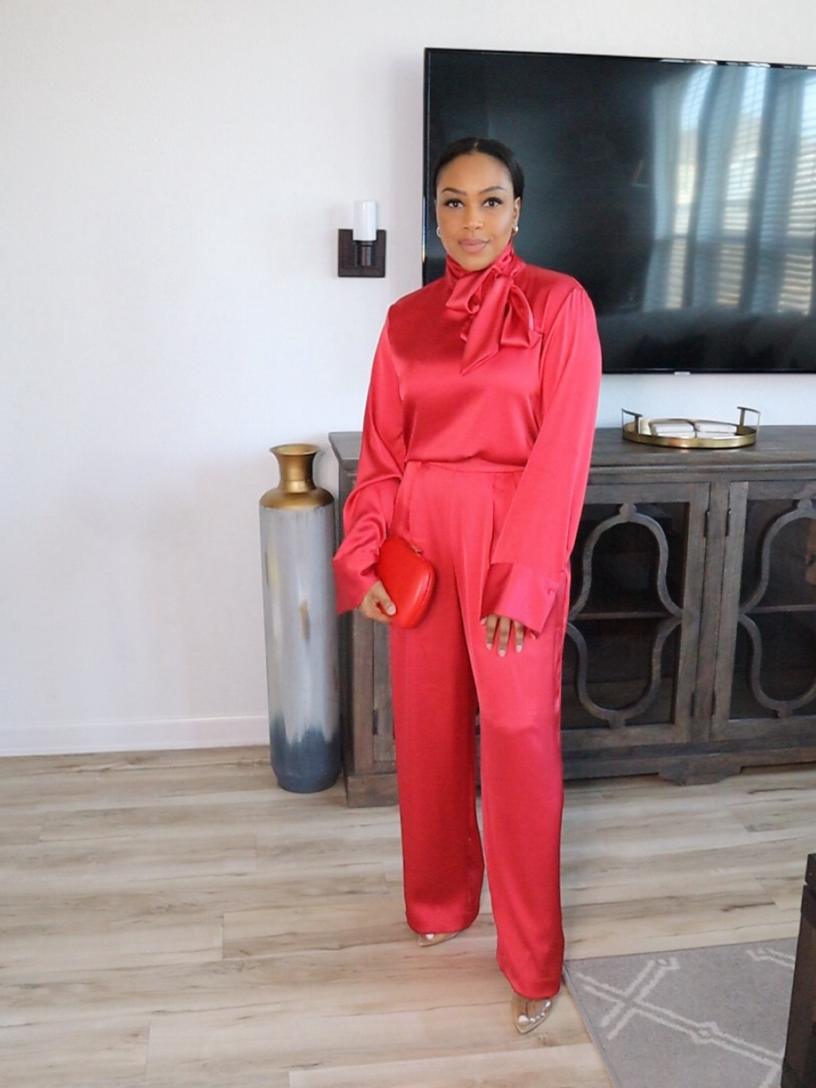 Red turns heads so make em stare with a monochromatic look❤️

#LTKfindsunder100 #LTKstyletip #LTKworkwear