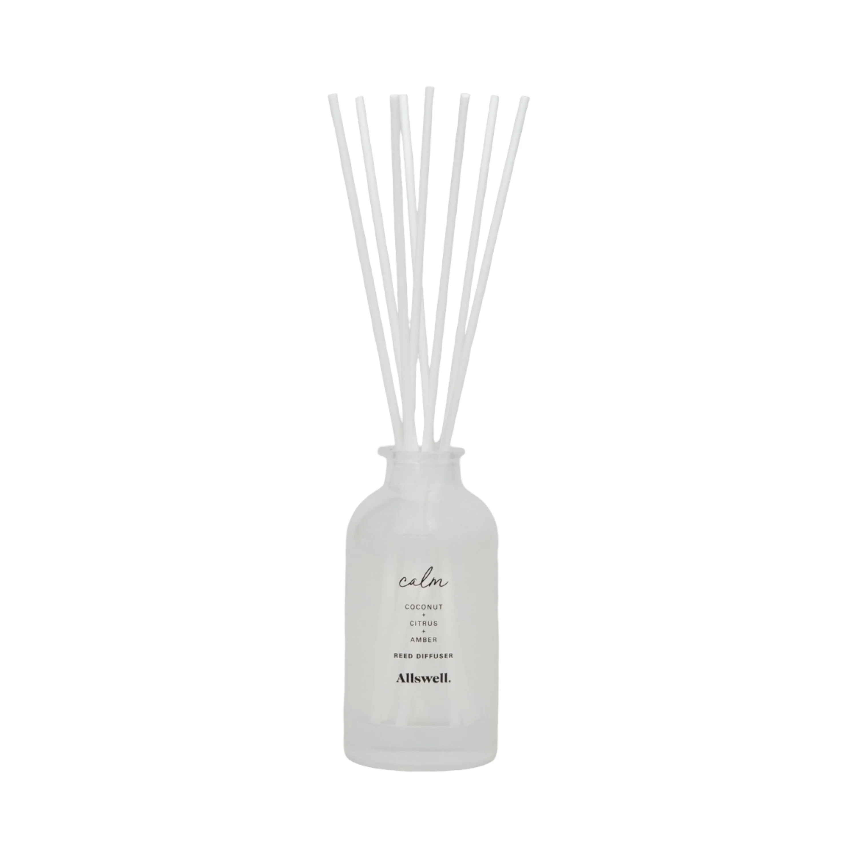 Allswell Calm (Coconut + Citrus + Amber) Scented Reed Diffuser 3 fl oz (90mL) With 8 Synthetic Re... | Walmart (US)