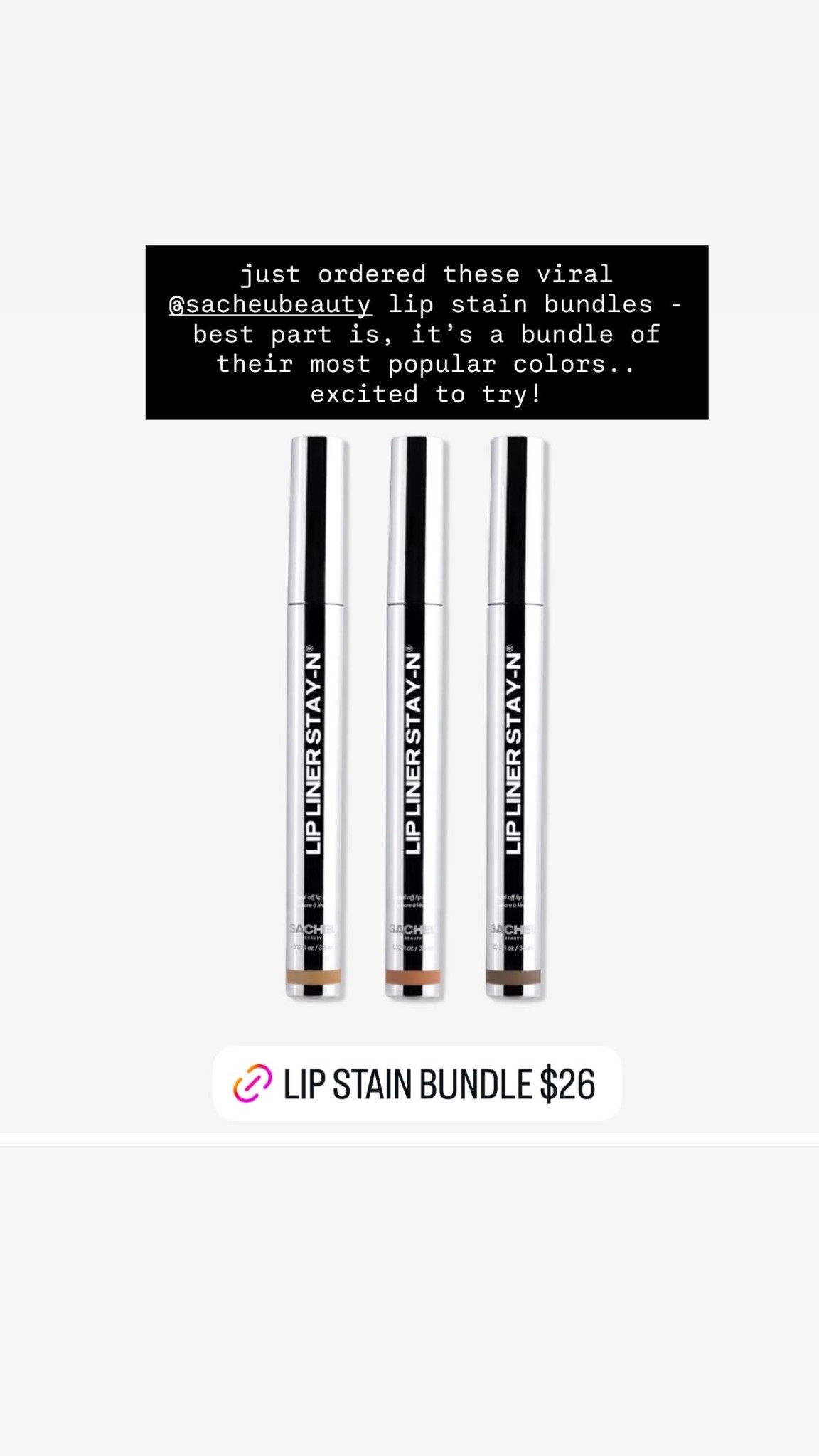 Just ordered these viral @Sacheubeauty lip stains - the bundle is perfect to keep for yourself and to gift one or two to close family or friends

Cyber week 
cyber Monday
Gift guide 


#LTKselfcare #LTKGiftGuide #LTKCyberWeek