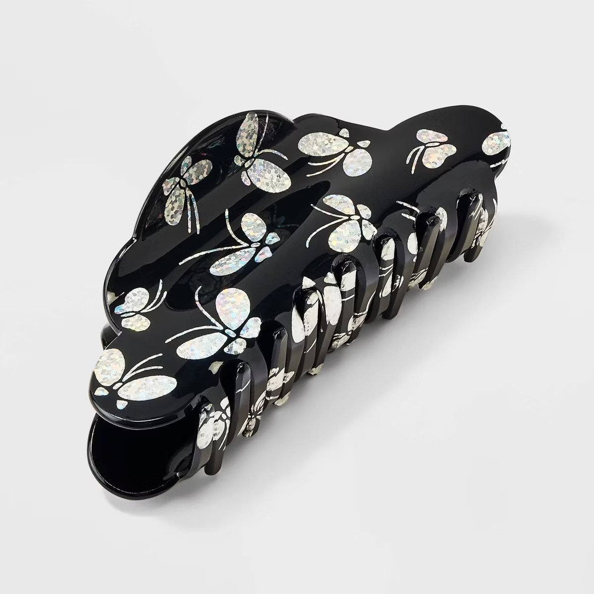 Butterfly Print Jumbo Claw Hair Clip - Wild Fable™ Black | Target