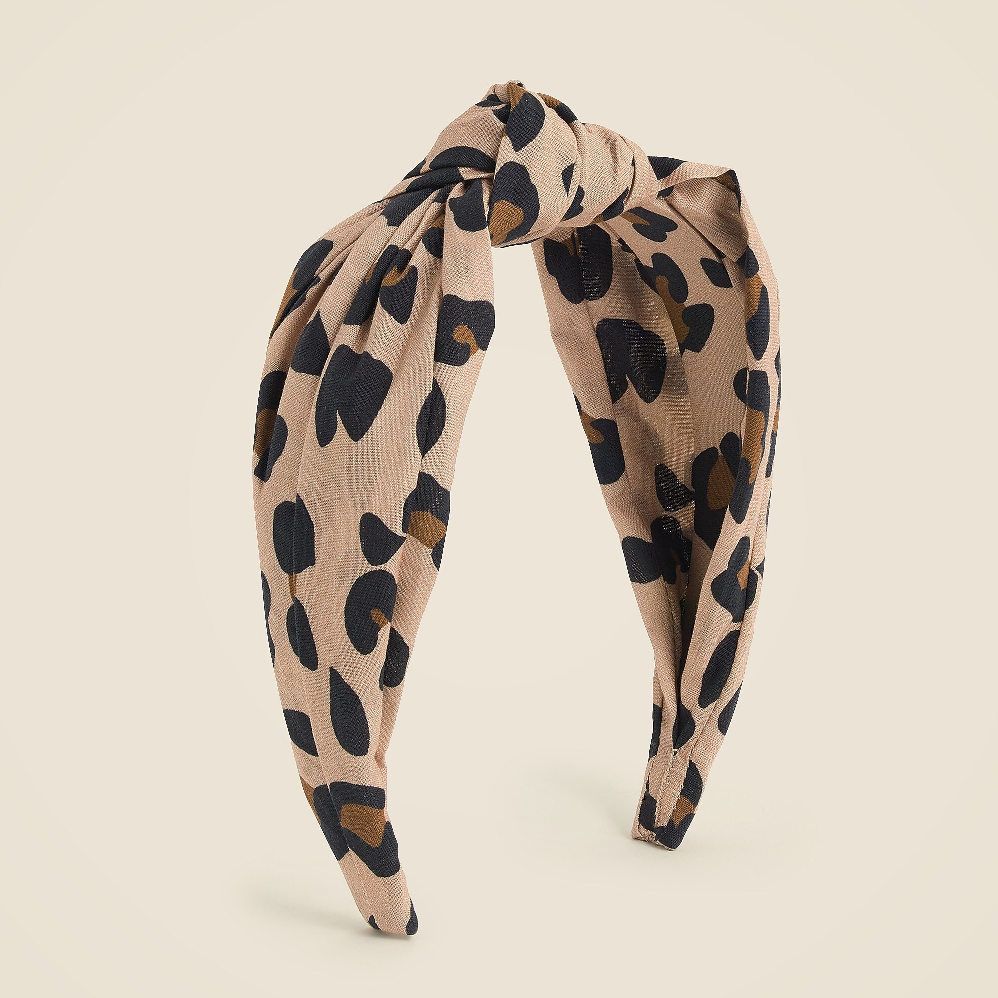 Knot headband in leopard | J. Crew US