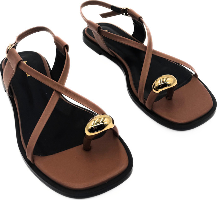 Amie Rafa Laney Strappy Gold Toe Sandals | Nordstrom | Nordstrom