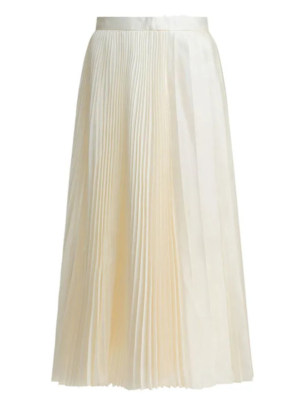 pleated midi skirt | Farfetch Global