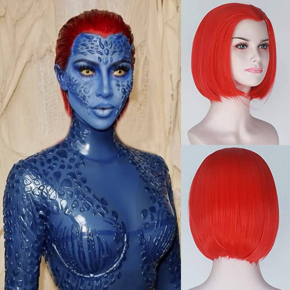 Party Queen The movie X-men:Dark Phoenix Raven Darkholme Mystique Cosplay Wig Synthetic Women Gir... | Amazon (US)