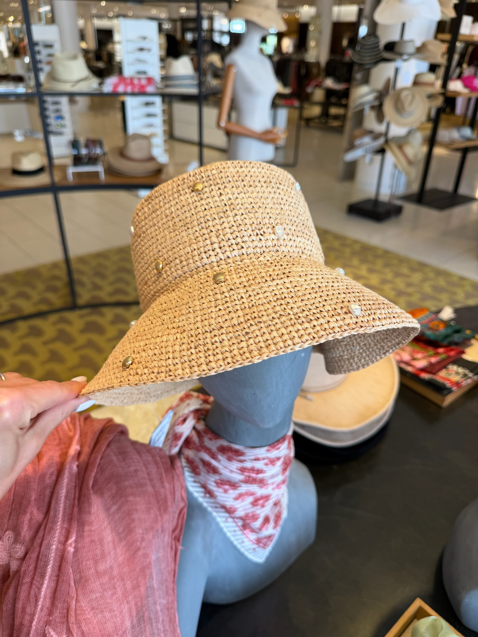 this hat is giving effortless summer, lightweight, breathable, and the little gold details make it feel elevated

perfect for beach days, travel, or just throwing on with any outfit, annabrstyle 

#LTKSwim #LTKTravel #LTKSeasonal