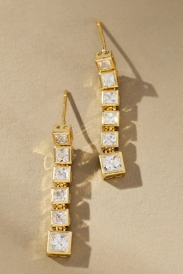 Maeve Square Glam Drop Earrings | Anthropologie (US)