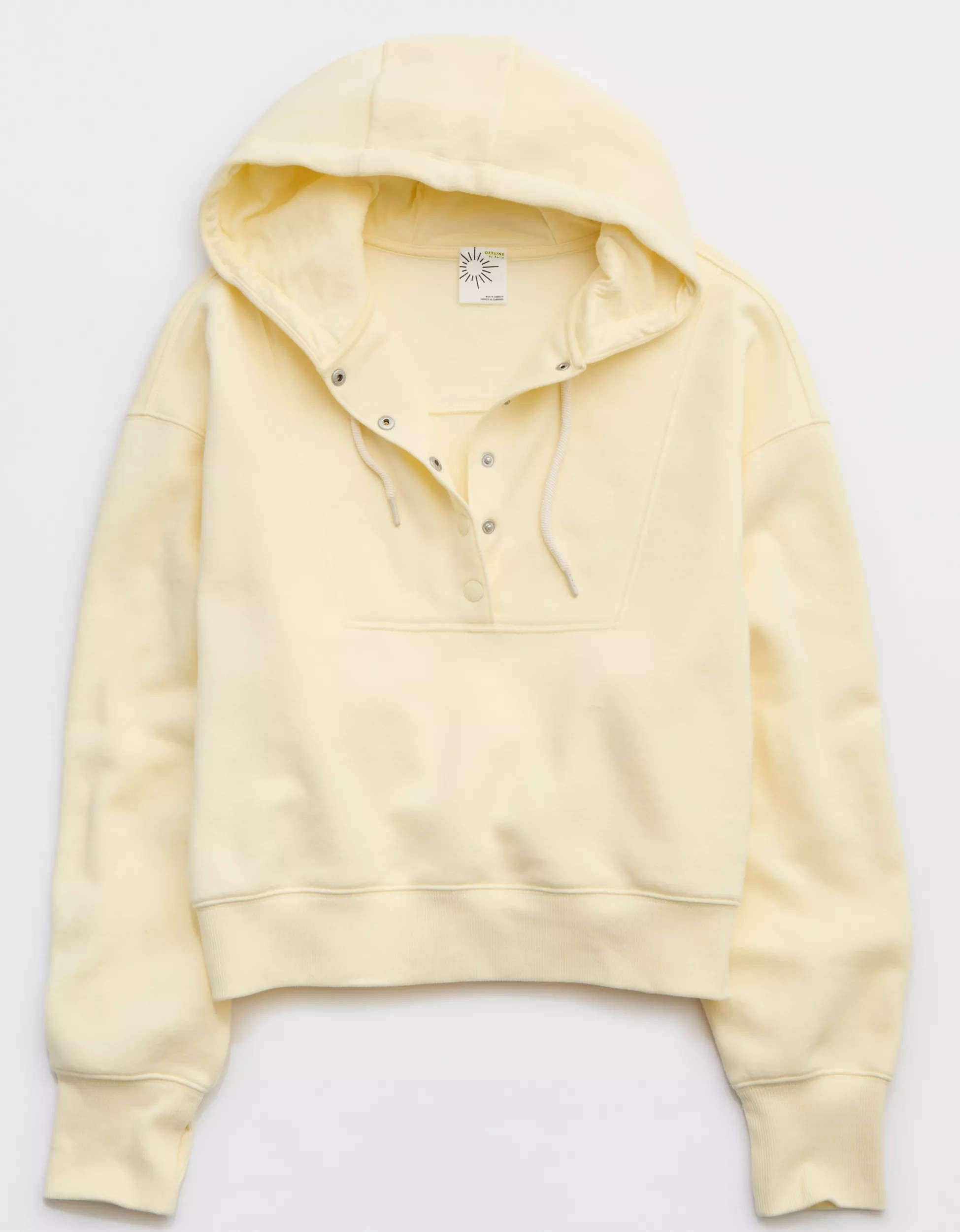 OFFLINE By Aerie Cloud Fleece Snap Front Hoodie | Aerie