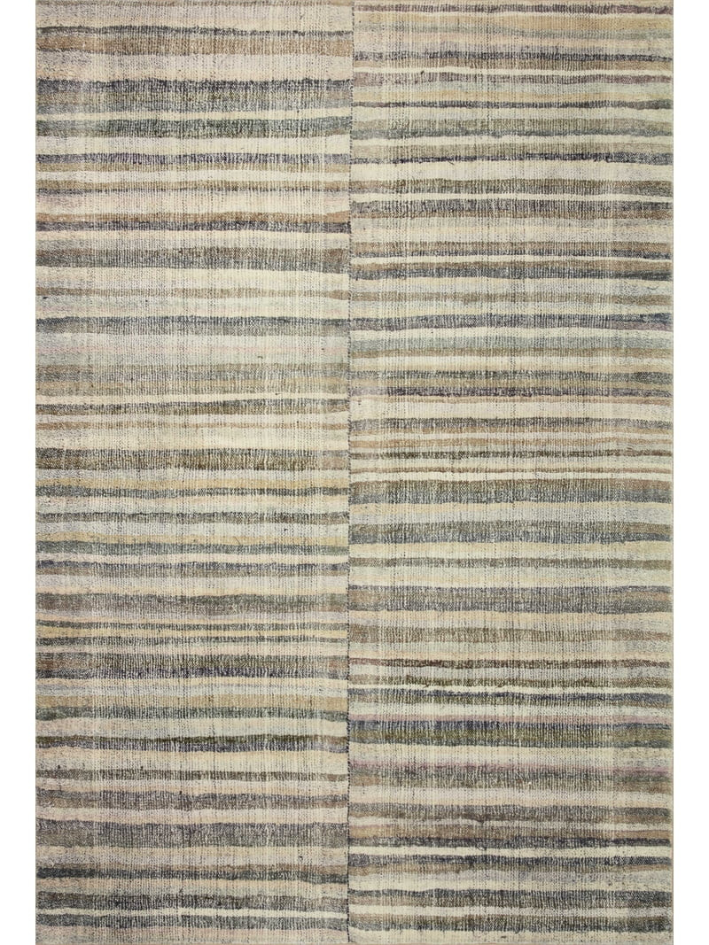 Chris Loves Julia x LoloiHumphrey Natural / Moss 7'-3" x 9'-3" Area Rug | Walmart (US)