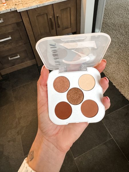 My go to eye shadow palette is available at target 
Morphe Malibu brown eyeshadows for warm Smokey eyes 