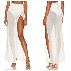 Superdown Keva Wrap Maxi Skirt in White | Poshmark