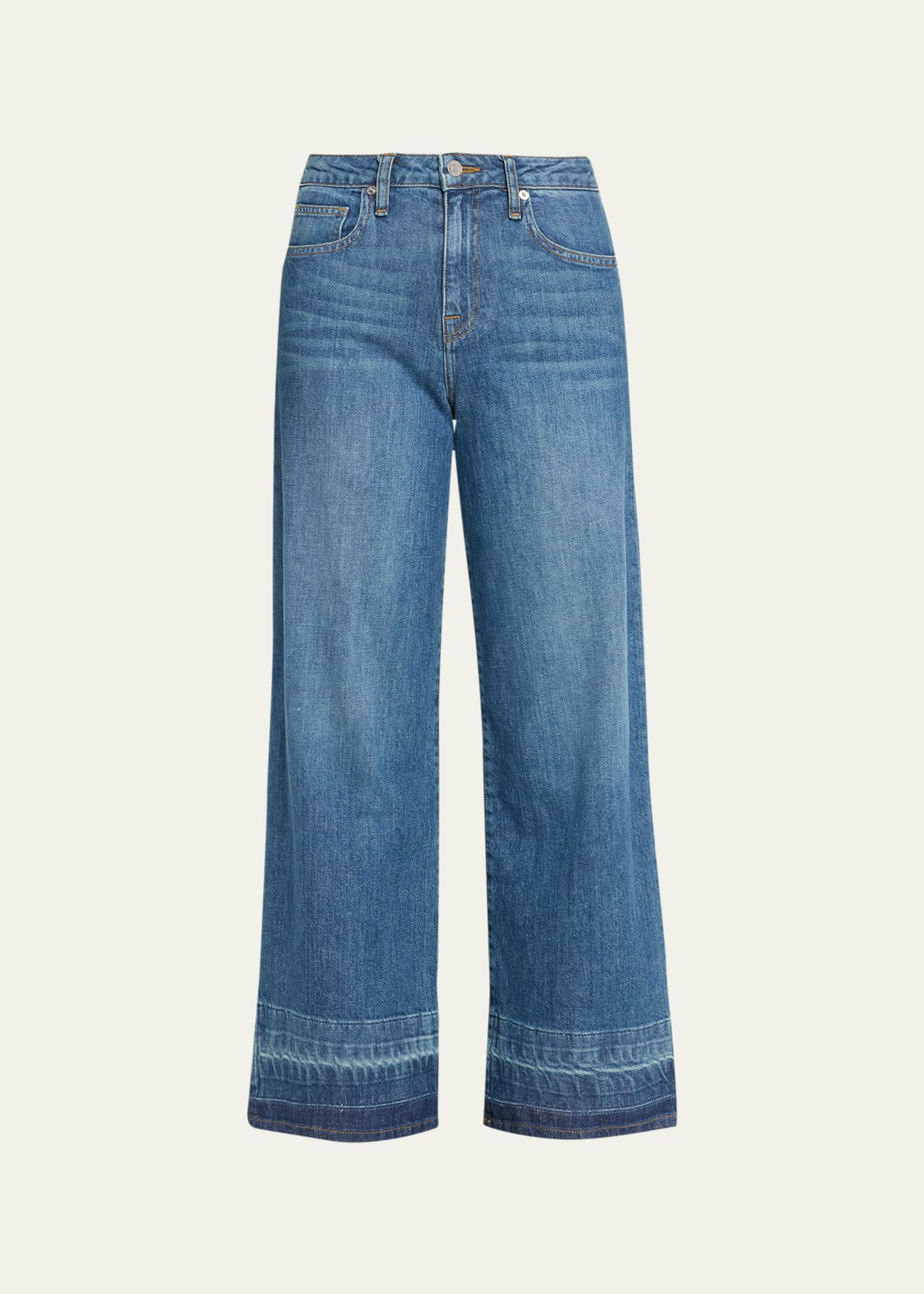 SIMKHAI Jude Mid-Rise Cropped Wide-Leg Denim Jeans | Bergdorf Goodman