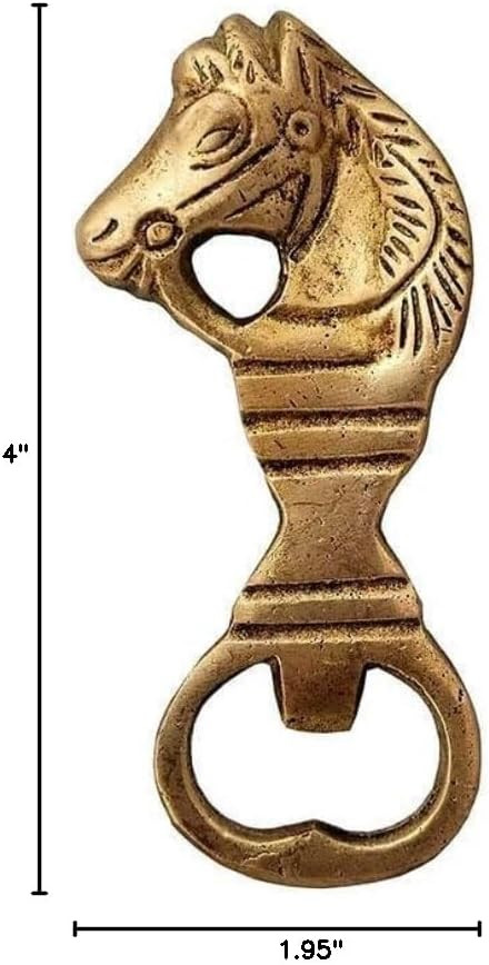 Brass Material Horse Head Beer Bottle Opener for Kitchen Bar Or Restaurant | Amazon (US)