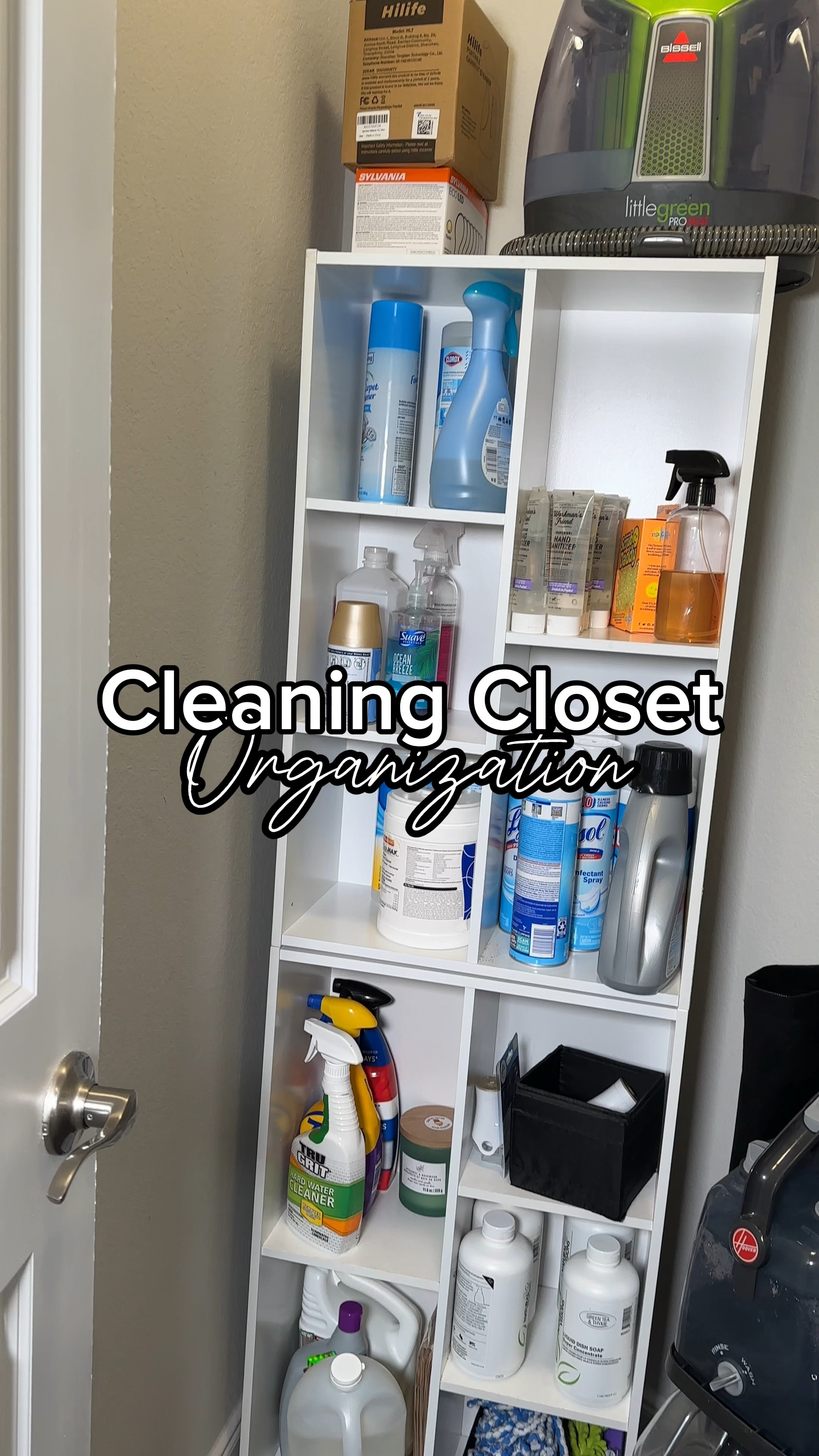 Cleaning closet organization 

 My goal is to have all areas of my home organized by the end of the year 

#cleaning #homeorganization  #closetorganization #cleaninghack

#LTKhome