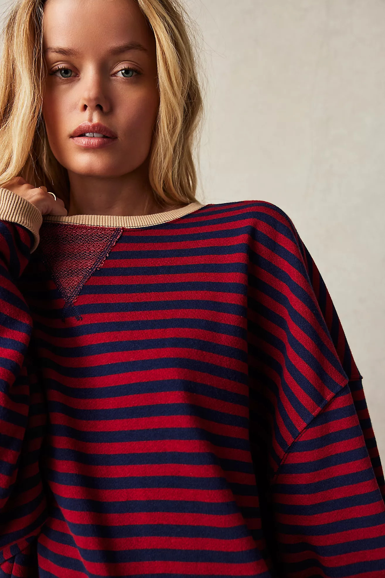 Classic Striped Oversized Crewneck | Free People (Global - UK&FR Excluded)