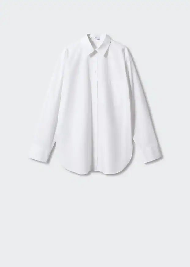 Pocket oversize shirt | MANGO (US)