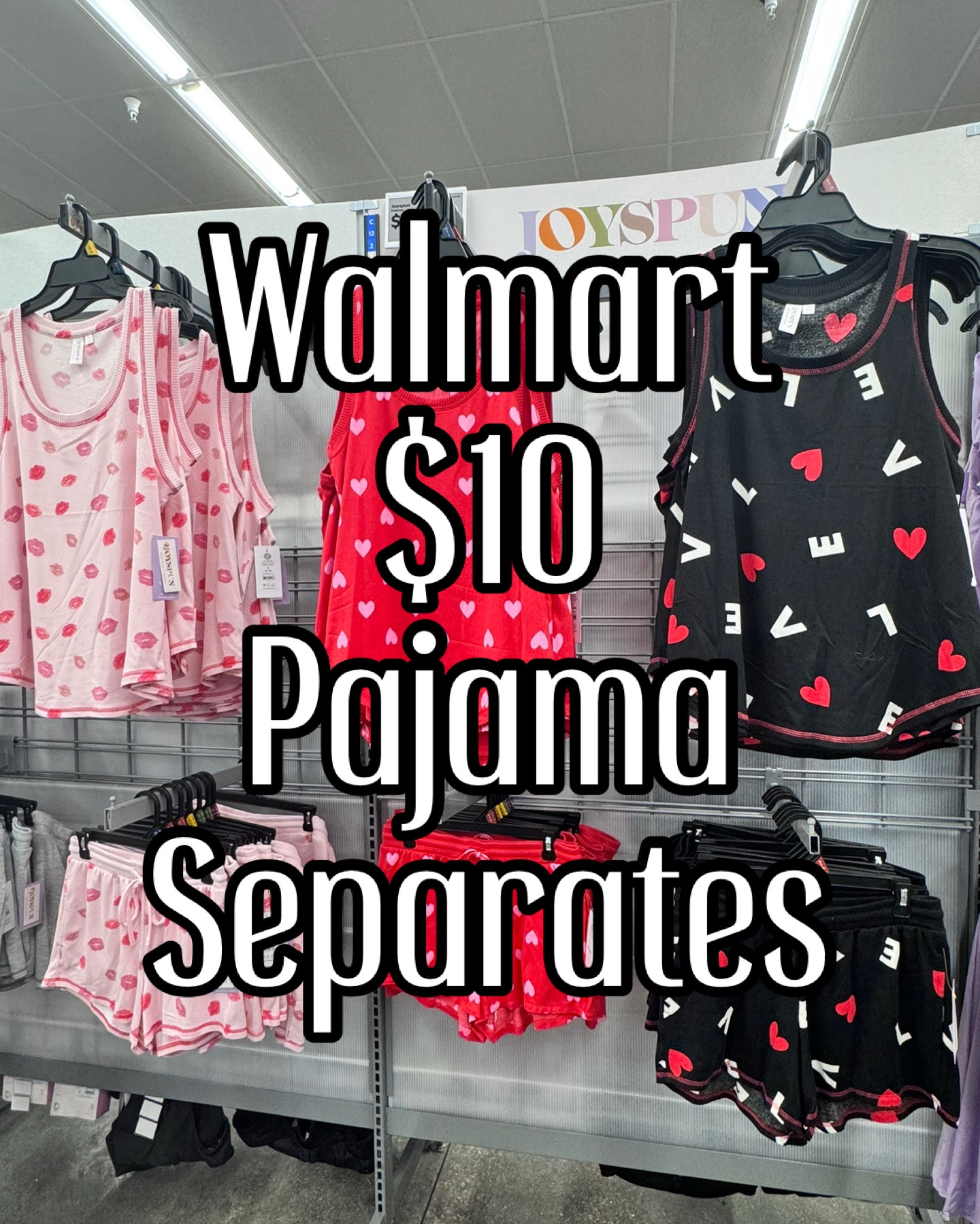 Walmart Joyspun $10 pajama separates!

#LTKValentine