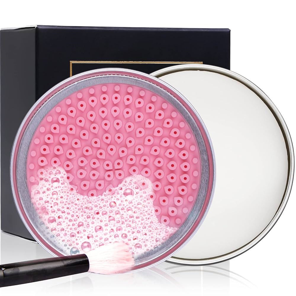 DUcare Makeup Brush Cleaner Shampoo Soap Solid Brush Cleaning Mat Removes Cosmetic Color Brush Cl... | Amazon (US)