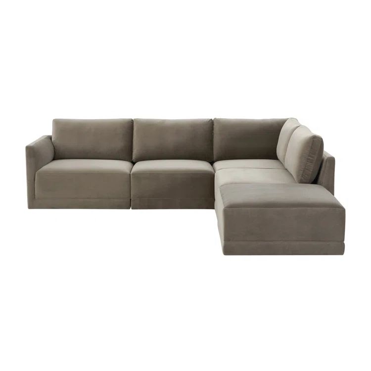 Deirdre 5 - Piece Modular Upholstered Reversible Chaise L-Sectional | Wayfair North America
