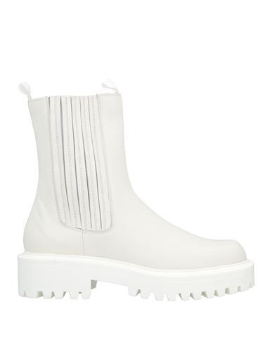 Vic Matiē Woman Ankle boots White Size 11 Soft Leather | YOOX (US)