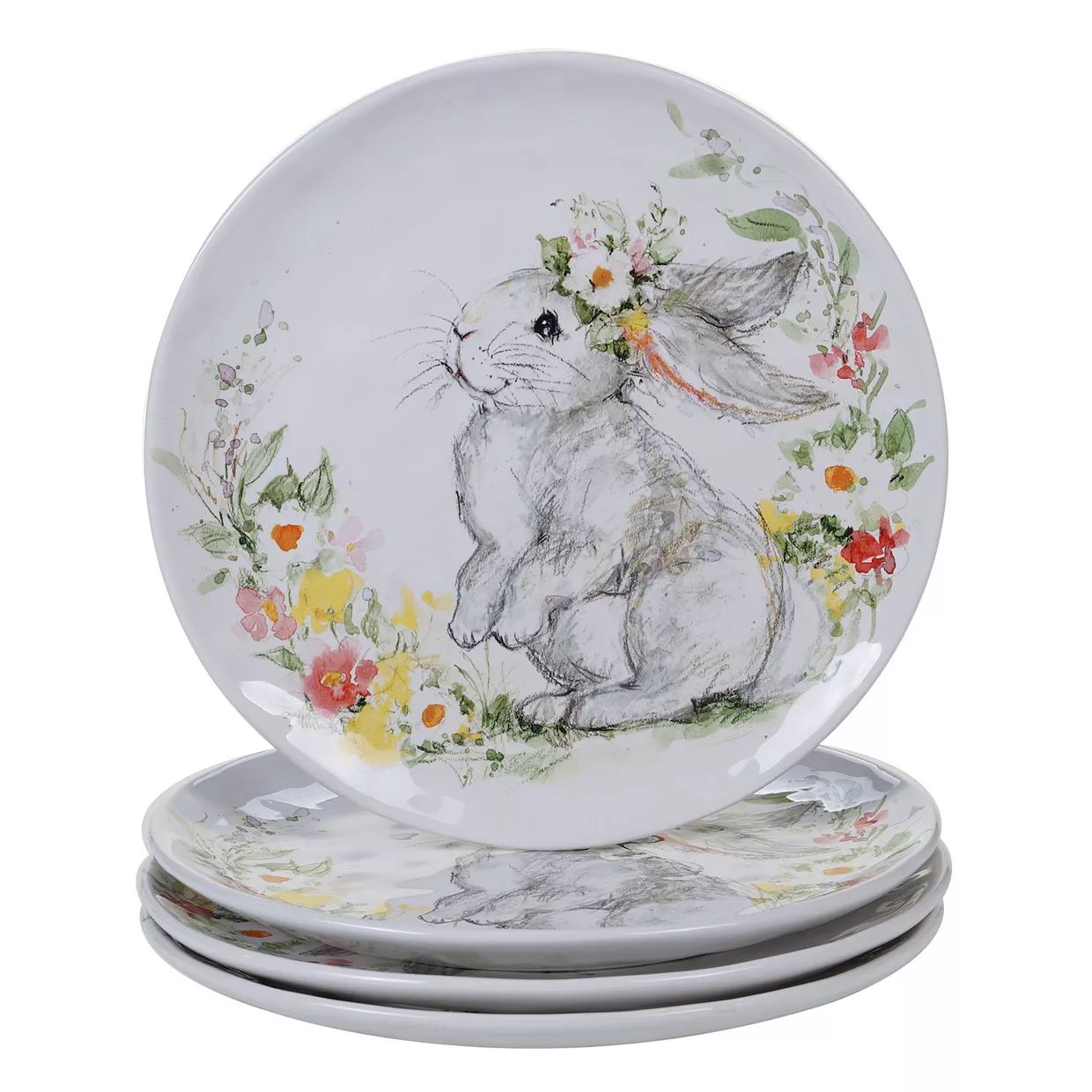 Certified International Sweet Bunny 4-pc. Dinner Plate Set | Kohl's