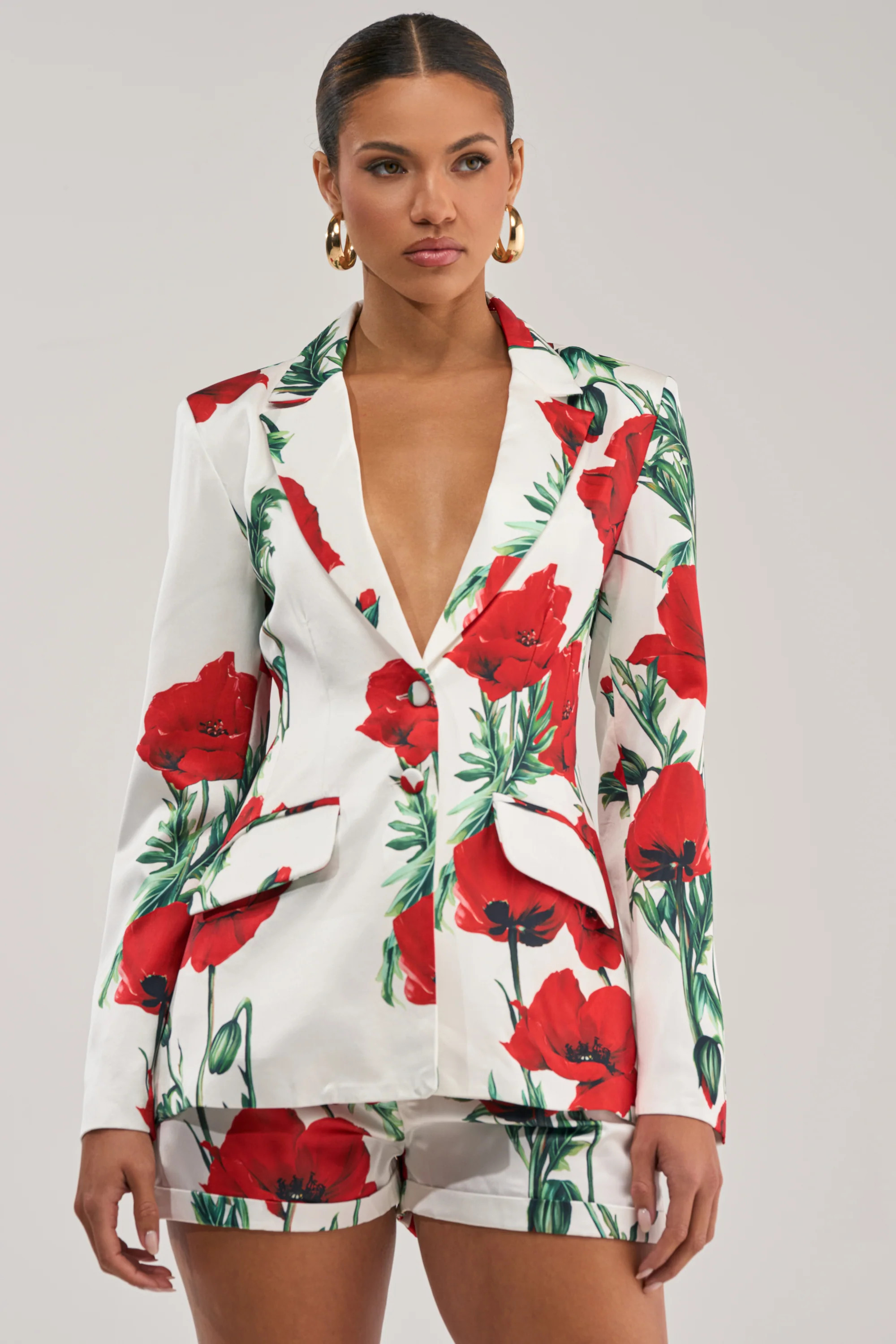 POPPY SATIN BLAZER | AKIRA