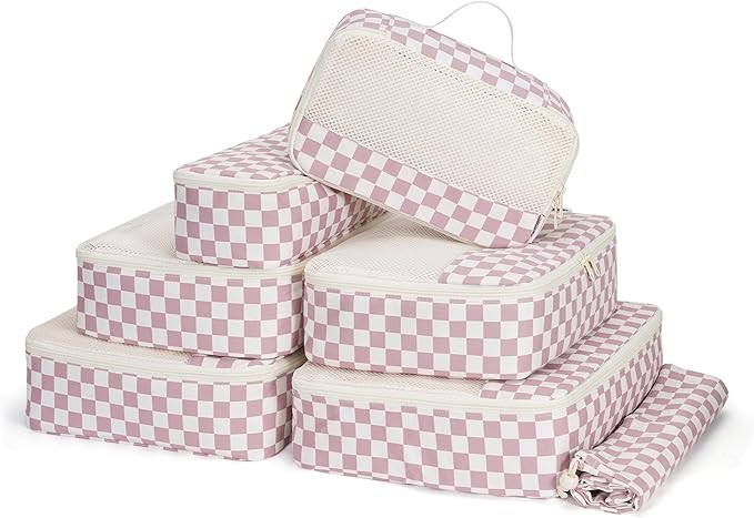 Narwey 7 Set Packing Cubes for Suitcases and Backpack, Suitcase Organiser Bags Travel Packing Cub... | Amazon (UK)