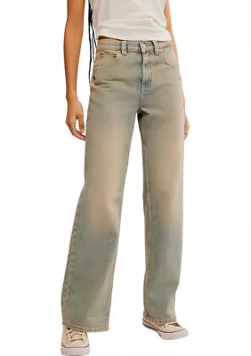Free People We the Free Tinsley Baggy High Rise Jeans, 27 | Belk