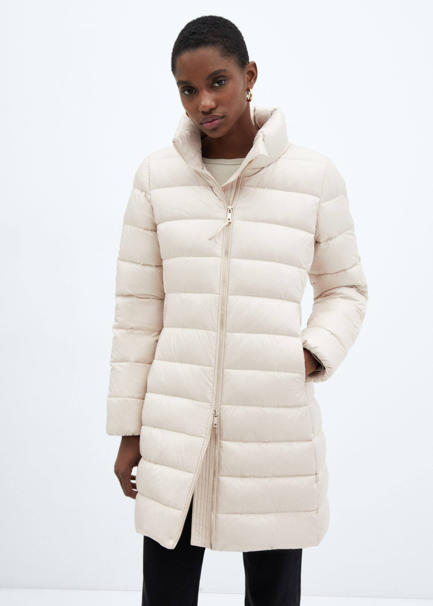 Water-repellent feather coat | Mango Canada