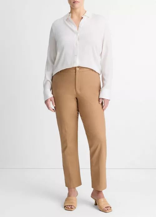 Fitted Stretch-Silk Blouse | Vince LLC